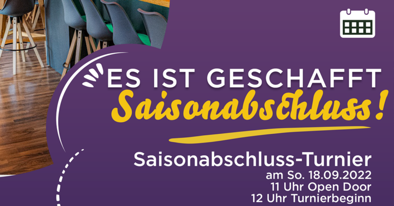 Saisonende und Saisonabschlussturnier